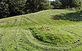 The remains of the ramparts of Hjortholm castle