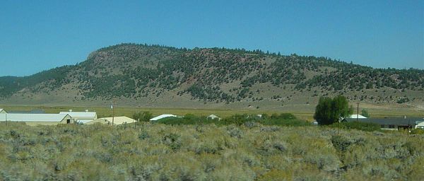 Hot Creek Fish Hatchery at base of Resurgent Dome