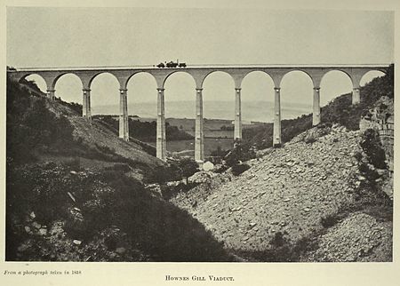 Hownsgill Viaduct in 1858 Hownes Gill viaduct.jpg