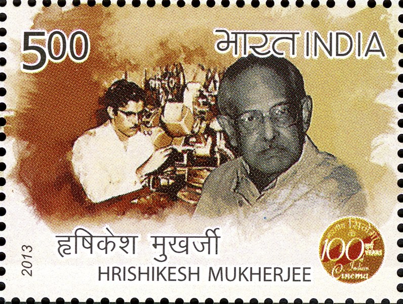 File:Hrishikesh Mukherjee 2013 stamp of India.jpg