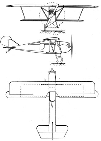 Huff-Daland HD-8A Petrel 3-view Les Ailes April 20,1922.png