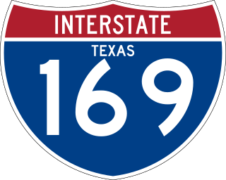 <span class="mw-page-title-main">Interstate 169 (Texas)</span> Auxiliary Interstate Highway in Texas