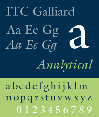 <span class="mw-page-title-main">Galliard (typeface)</span> Serif typeface