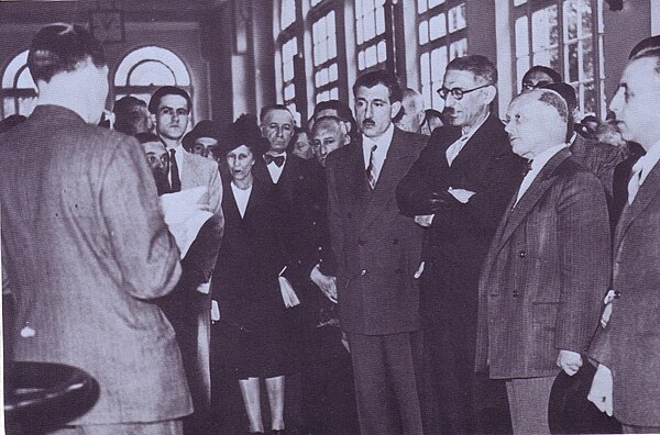 The inauguration of the Aérogare des Invalides on 21 August 1951