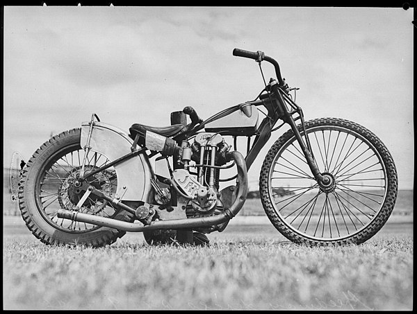 J. A. Prestwich 'Jap' speedway bike, Sydney, 9 February 1946.