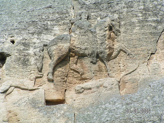 The Madara Rider, an example of Bulgar art in Bulgaria, dated to the beginning of the 8th century