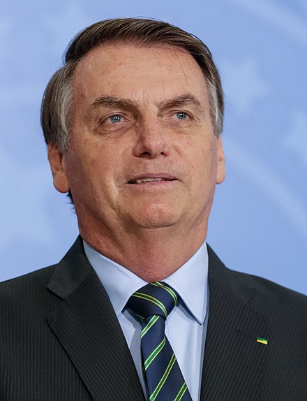 Jair Bolsonaro, the former President of Brazil, known for his conservative stances