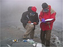 ake Maule and Jan Toporski use LOCAD-PTS in crater of Mutnvosky Volcano