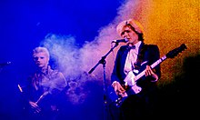 Japan perform in 1979 (Karn, left, and Sylvian). Japan band.jpg