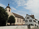 Jechtingen, kerk in straatzicht foto3 2013-07-24 15.23.jpg