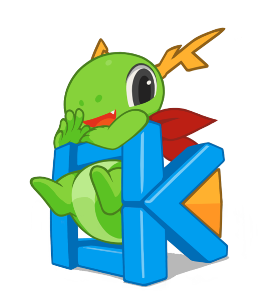 File:KDE Mascot Konqi for KDE Frameworks.png