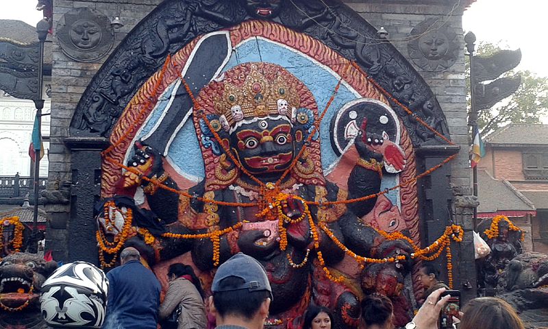 File:Kalabhairava statue, Basantapur.jpg