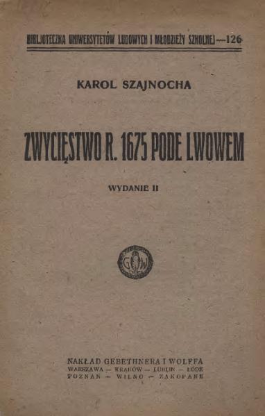 Plik:Karol Szajnocha - Zwycięstwo r. 1675 pode Lwowem.djvu