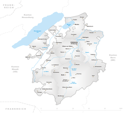 Peta Kanton Fribourg