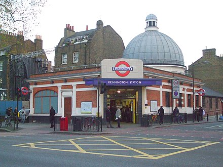 Kennington station, the only one of the original station buildings not replaced or substantially altered