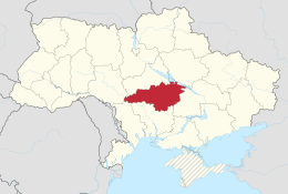 Kirovoqrad vilayəti xəritədə