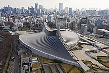 Yoyogi National Gymnasium, built for the 1964 Summer Olympics Kokuritsu Yoyogi Kyogijo 1.jpg