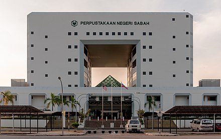Sabah State Library headquarters in the state.