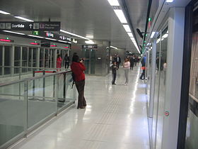 El andén de la estación Gorg.