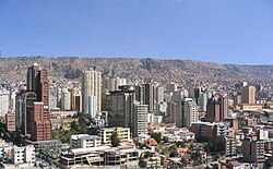 Panoramica dei grattacieli di La Paz