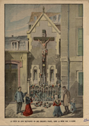 La croix du Jard restaurée dessin d'Achille Lemot