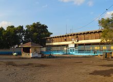 The old Ethio-Djibouti Railways station in Djibouti City La gare de la gare (24531416814).jpg