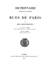 Lazare - Dictionnaire administratif et historique des rues de Paris et de ses monuments, 1844.djvu