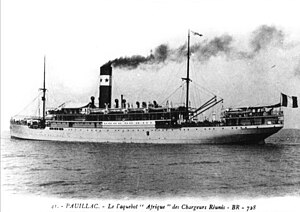 S/S Afrique, 1915