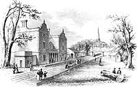 Lichfield City Station in 1849 Lichfield City 1842.jpg