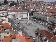 Lisboa - praça don pedro da elevador santa Justa 046-022