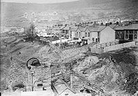 Llwynypia looking north towards Llwynypia Hospital, (c. 1912)