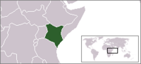 Locatie van Republic of Kenya