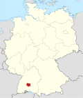 Kart som viser Zollernalbkreiss beliggenhet i Tyskland