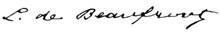Louis de Beaufront signature.png