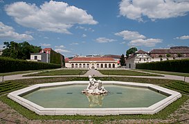 Fountains in the gardens of the Belvedere