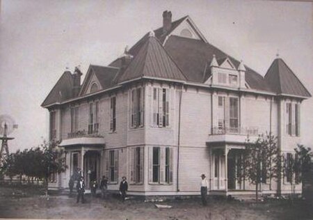 The first Lubbock County Courthouse was used from 1891 to 1916.