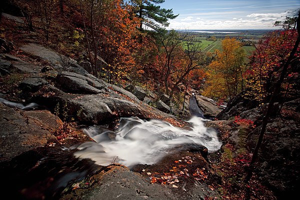 Luskville Falls in Gatineau Park, in fall