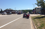 Looking south along M-77 in Grand Marais