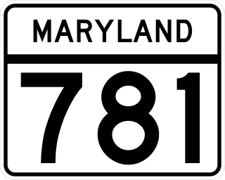 <span class="mw-page-title-main">Maryland Route 781</span> State highway in Maryland, United States