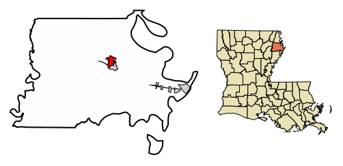 File:Madison Parish Louisiana Incorporated and Unincorporated areas Tallulah Highlighted.svg