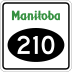 Provincial Road 210 marker
