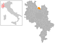 Locatie van Tonco in Asti (AT)