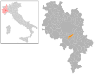 Localisation de Vigliano d'Asti