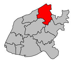 Canton de Valmont - Carte