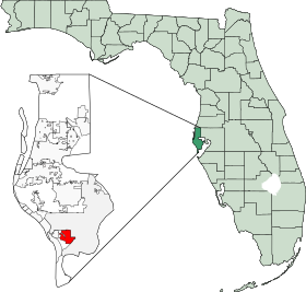 Map of Florida highlighting Gulfport.svg