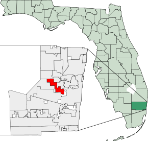 Map of Florida highlighting Lauderhill.svg