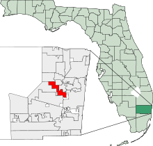 Mappa della Florida evidenziando Lauderhill.svg