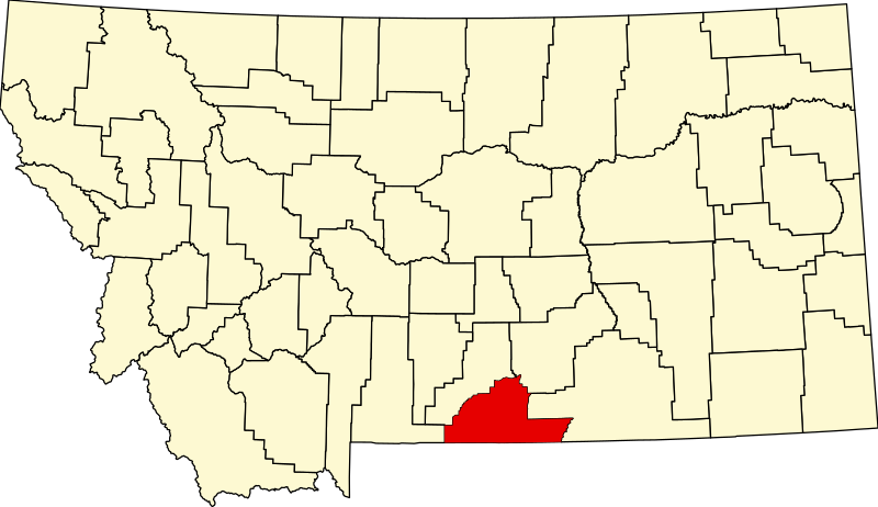 Fil:Map of Montana highlighting Carbon County.svg