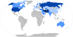 Países del mundo por población de hablantes de lengua persa.