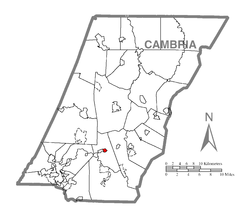 Vị trí trong Quận Cambria, Pennsylvania